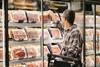 red meat beef supermarket shopper aisle