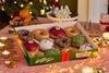 Christmas table with Krispy Kreme doughnut range