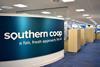 Southern Co-op reception sign