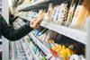 cheese supermarket aisle shopper