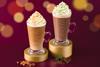 Costa Coffee Butter Pecan Cookie Latte and Mint Hot Chocolate