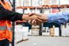 warehouse shake hand handshake