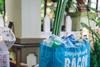 Bags of plastic bottles recycling drs