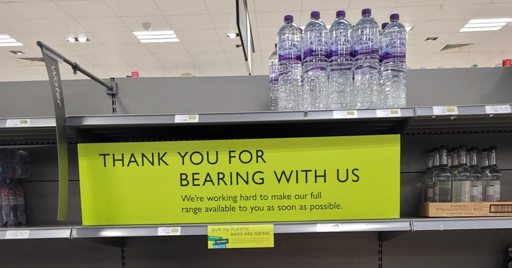 Winning Waitrose still victim to bare shelves seen across the board Grocer 33 The Grocer