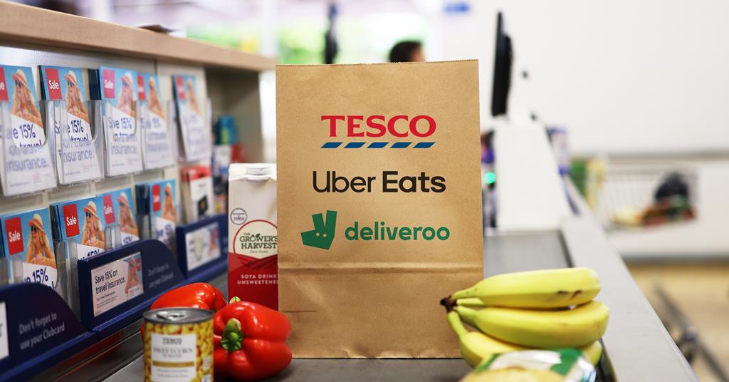 Tesco invests in stores and staff to meet demand of new Uber Eats and Deliveroo deals