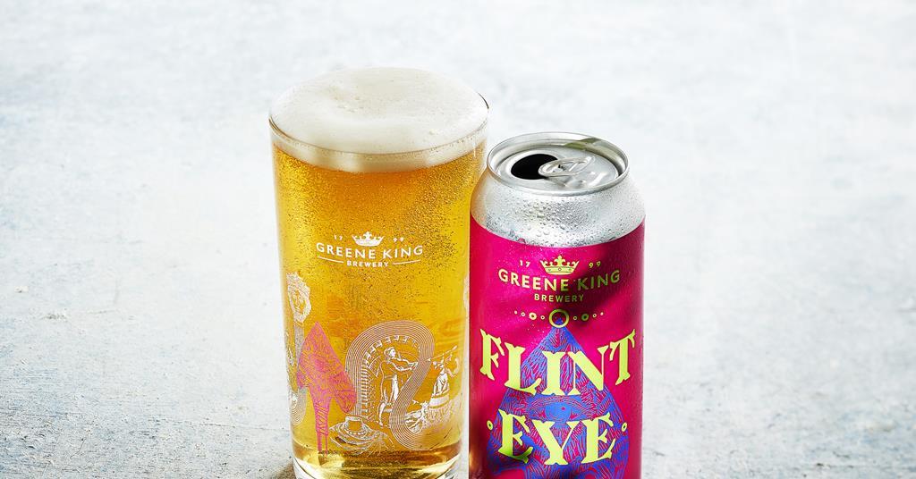 Buy Flint Eye Craft Lager Pint Glass - Greene King Shop