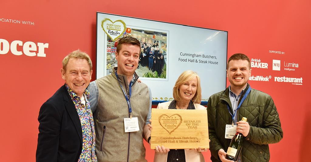 Farm Shop Deli Retailer Awards 2024 Open For Entry News The Grocer   299180 Retaileroftheyearwinners2023lrnigelbardenjamescunninghamelainelemmandchristophercunningham 877423 