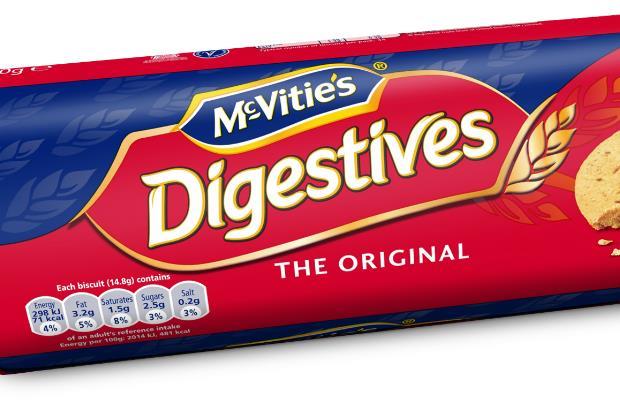 Pladis shrinks plain McVitie's Digestives pack weights by 10