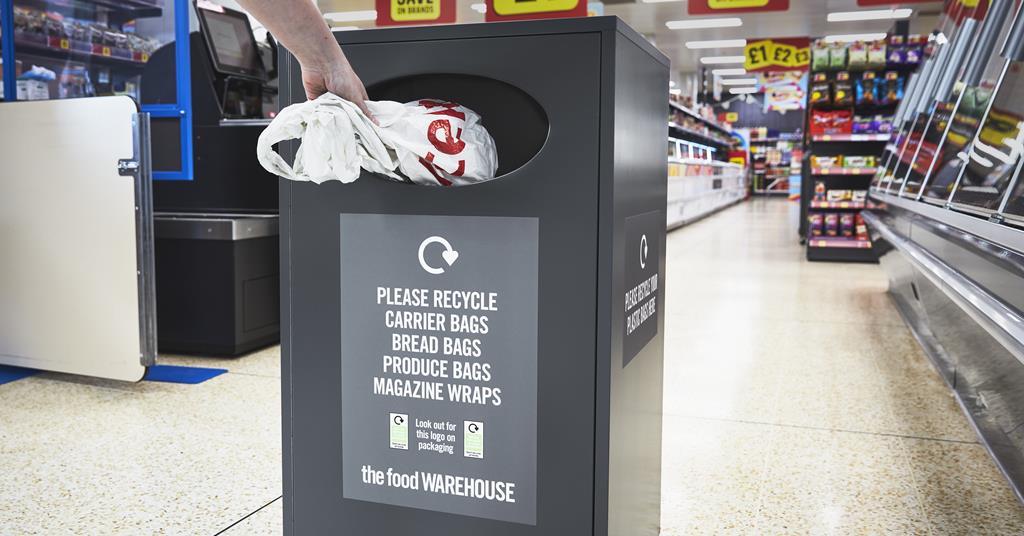 Iceland carrier top bags recycling