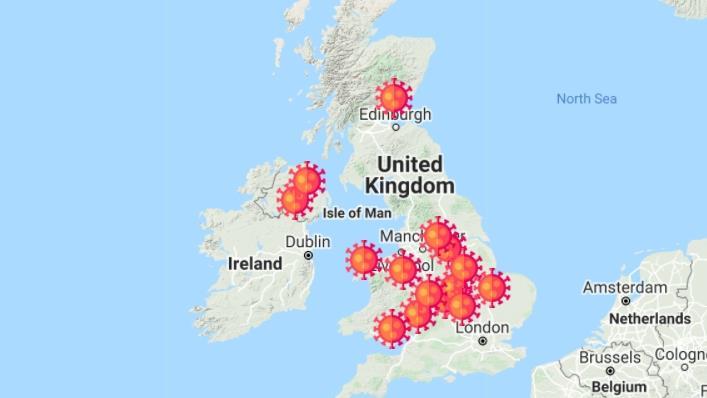 📍map: Locations Of Uk Food Businesses With Coronavirus Outbreaks 