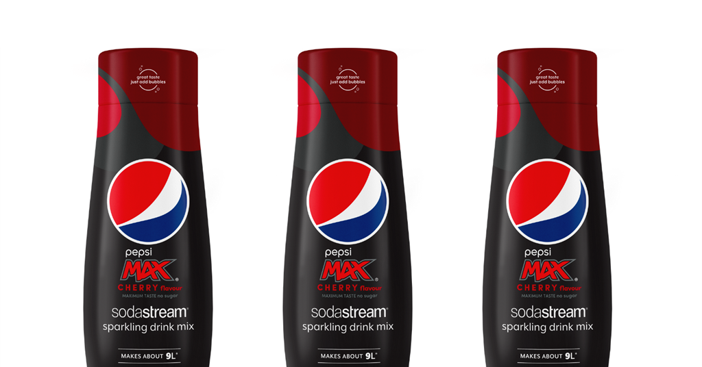 SodaStream brings Pepsi Max Cherry flavour mix to the UK