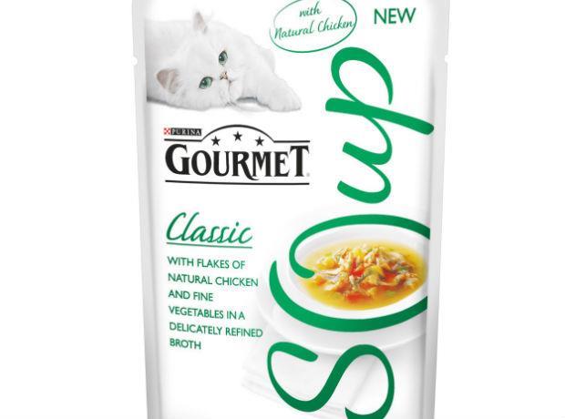 Purina gourmet soup cat food cheap