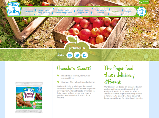 heinz chocolate biscotti