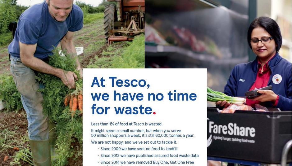 food waste bolsas tesco