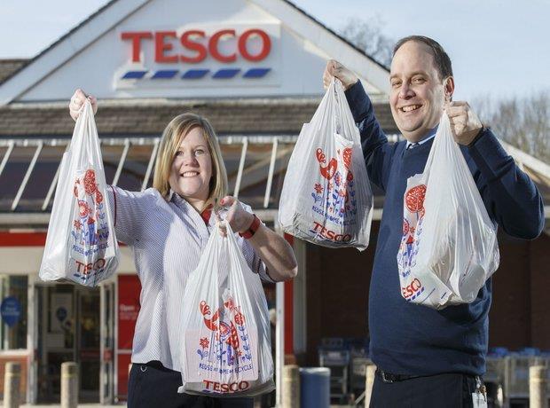 Tesco to trial removal of 5p single-use carrier bags | News | The Grocer