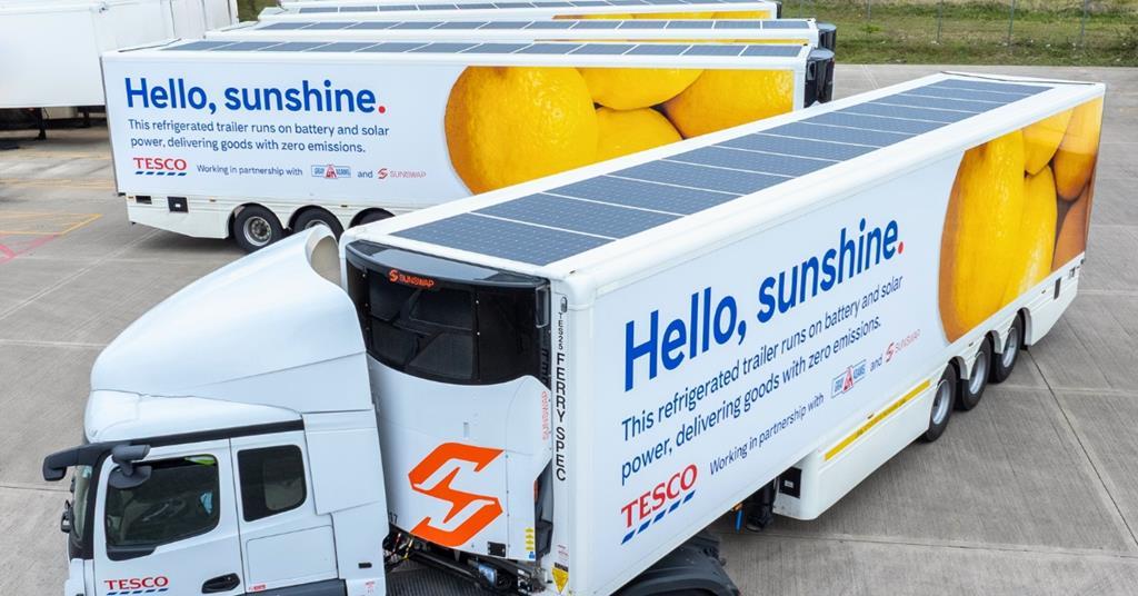 Solar Lorry Five Sunswap solar-powered refrigerated lorries hit the road in UK ...