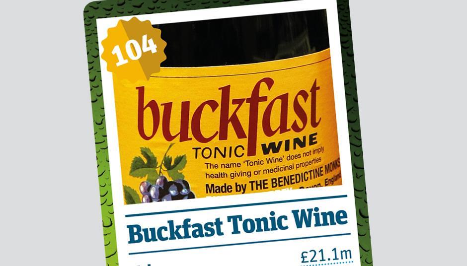 Buckfast booms to close in on top 100 booze brands listing Britain's