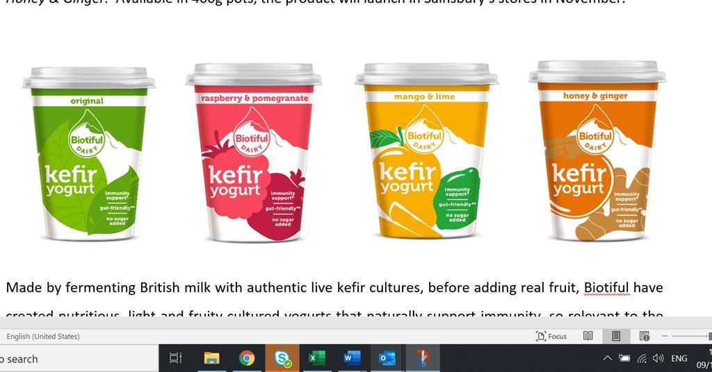 Biotiful unveils kefir yoghurt quartet to widen appeal News The Grocer