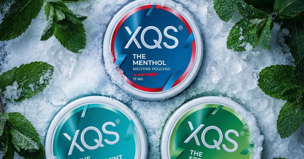 XQS nicotine pouch range topped up with mint flavoured quartet
