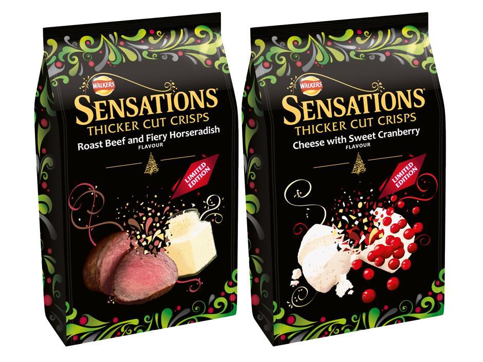 Walkers adds limitededition festive lines to Sensations crisps range