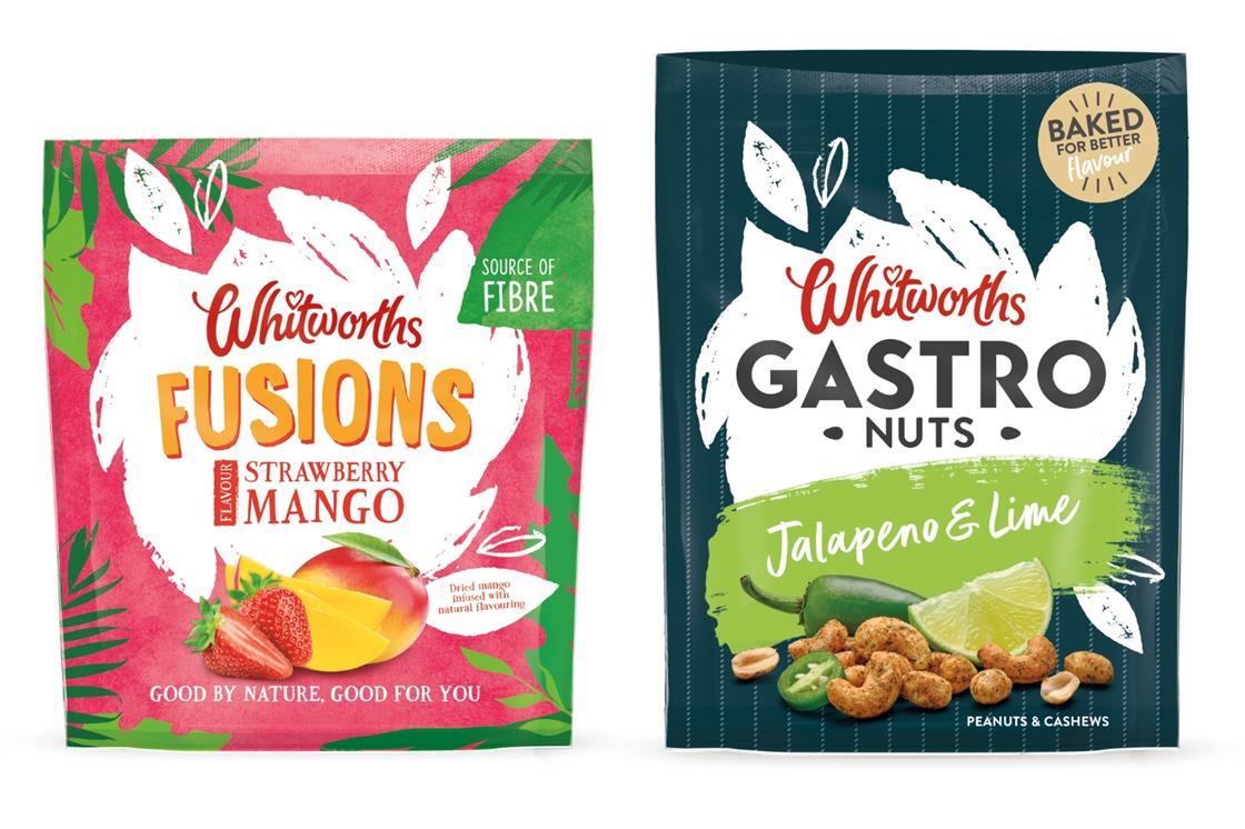 Whitworths adds dried fruit Fusions and Gastro Nuts to recruit younger