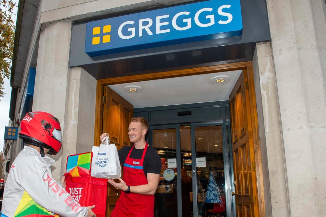 greggs delivery just eat