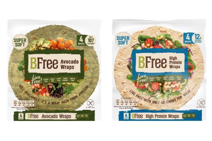 BFree claims UK first with avocado and highprotein wraps News The