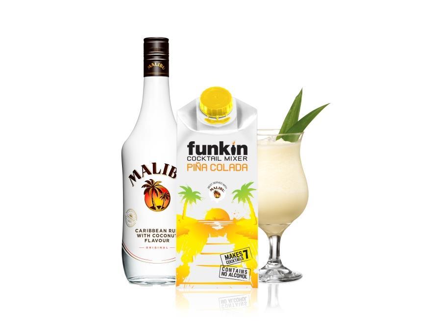 Funkin rolls out Piña Colada mixer with Malibu News The Grocer