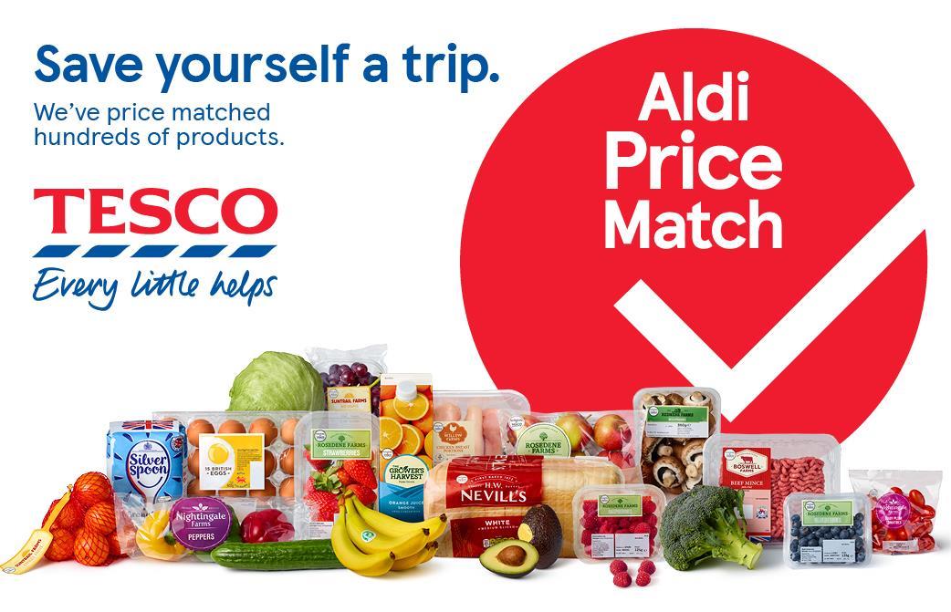 Tesco to begin price matching Aldi across hundreds of products News