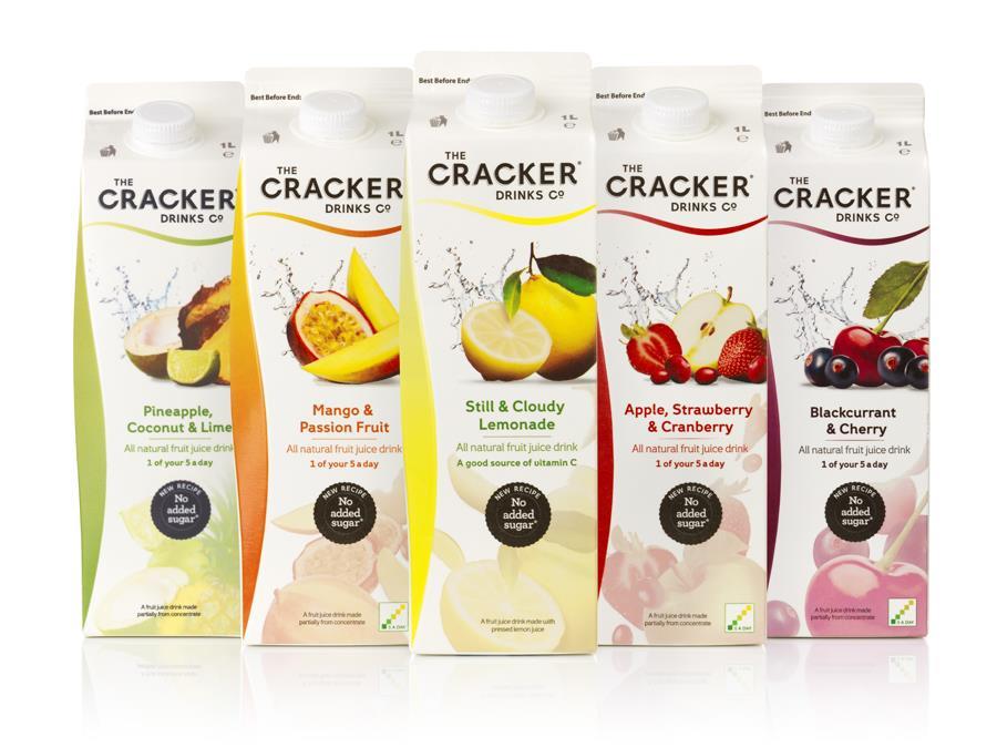 Cracker Drinks Co launches new noaddedsugar juice drinks News The