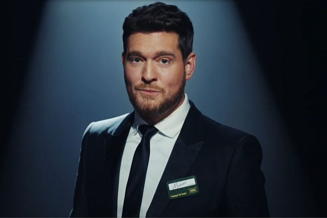 Michael Bublé stars in Asda's 2023 Christmas advert The Grocer