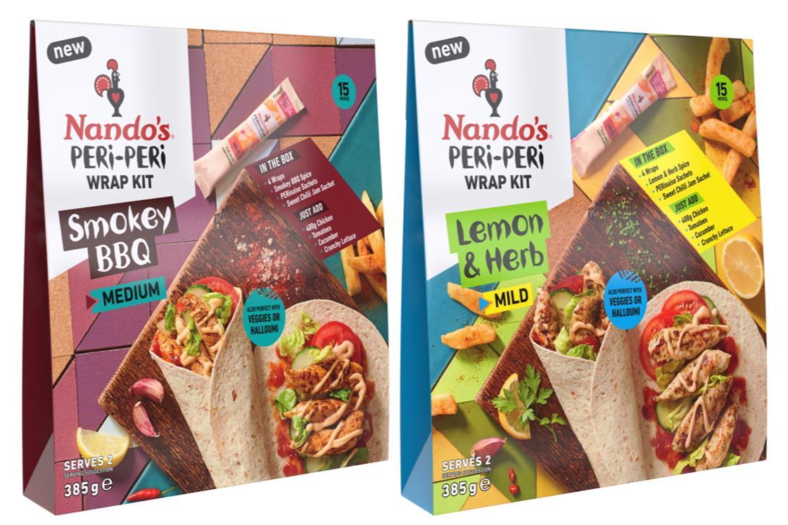 Nando’s launches trio of wrap kits for recreating restaurant meals
