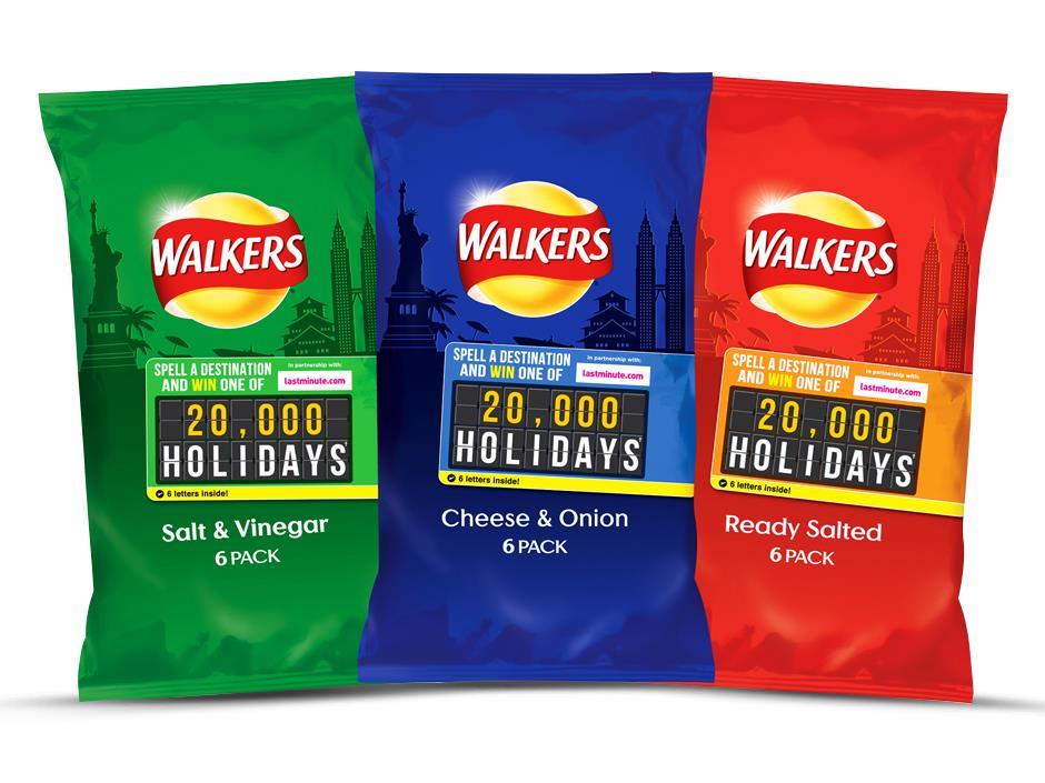 Walkers to offer 20,000 holidays in new onpack promotion News The