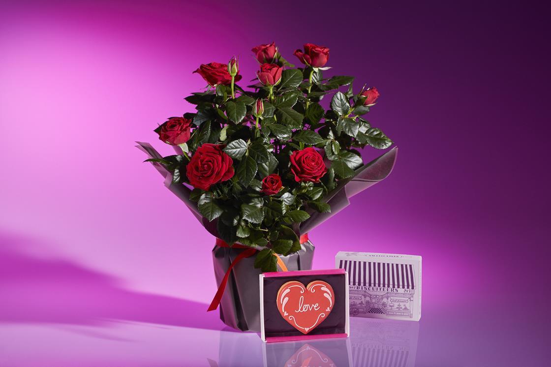 Waitrose launches Valentine's Day flower bouquets with Biscuiteers
