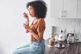 Girl eating yoghurt resized