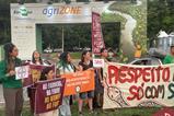 Protests at COP30 Agrizone