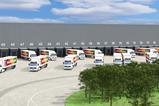 aldi lorries distribution centre cardiff