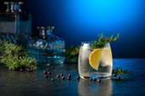 Gin cocktail with juniper berries