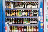 supermarket wine alcohol aisle shelf GettyImages-1305261341