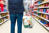 shopping supermarket aisle basket milk sainsburys