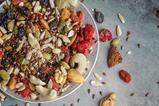 health snack nuts fibre