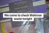 Waitrose store bin food waste