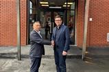 Mizkan - Mayor Andy Burnham and Mizkan’s UK CEO, Chikara Tanaka