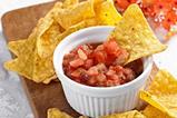 Tortilla chips in salsa