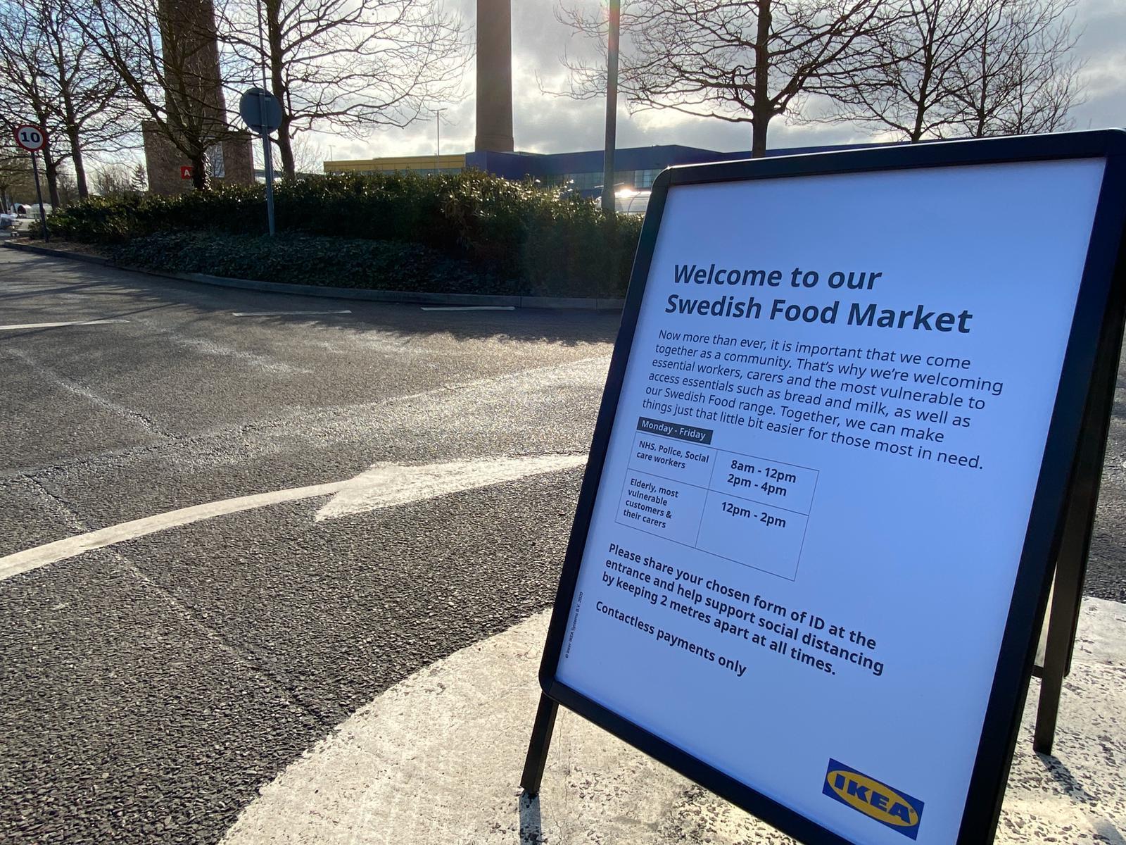 Ikea opens Croydon food market for NHS staff and vulnerable people