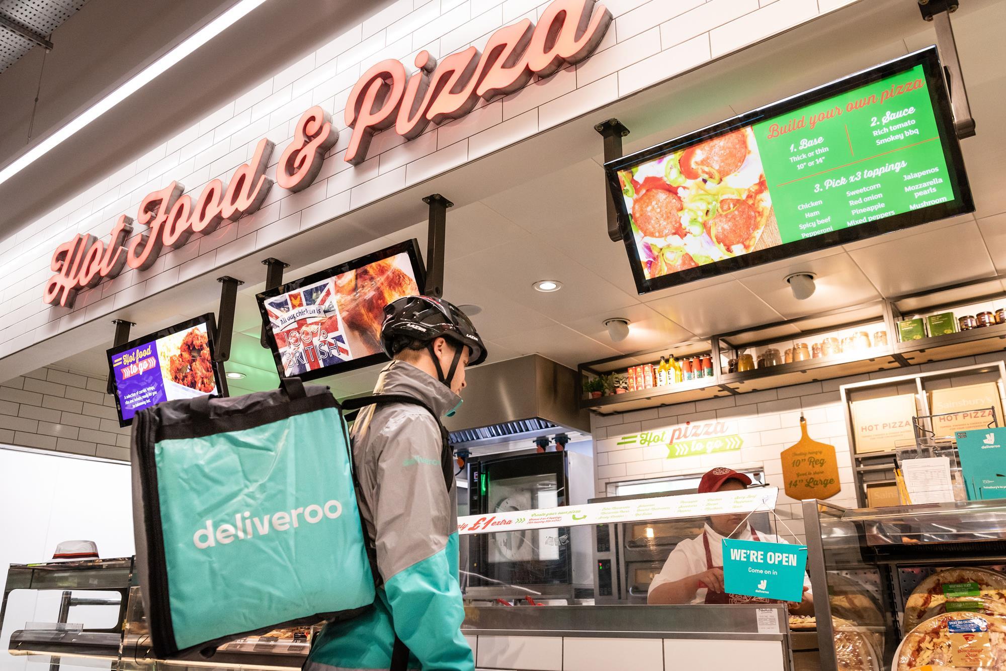 Sainsbury’s launches Deliveroo pizza service from five stores News