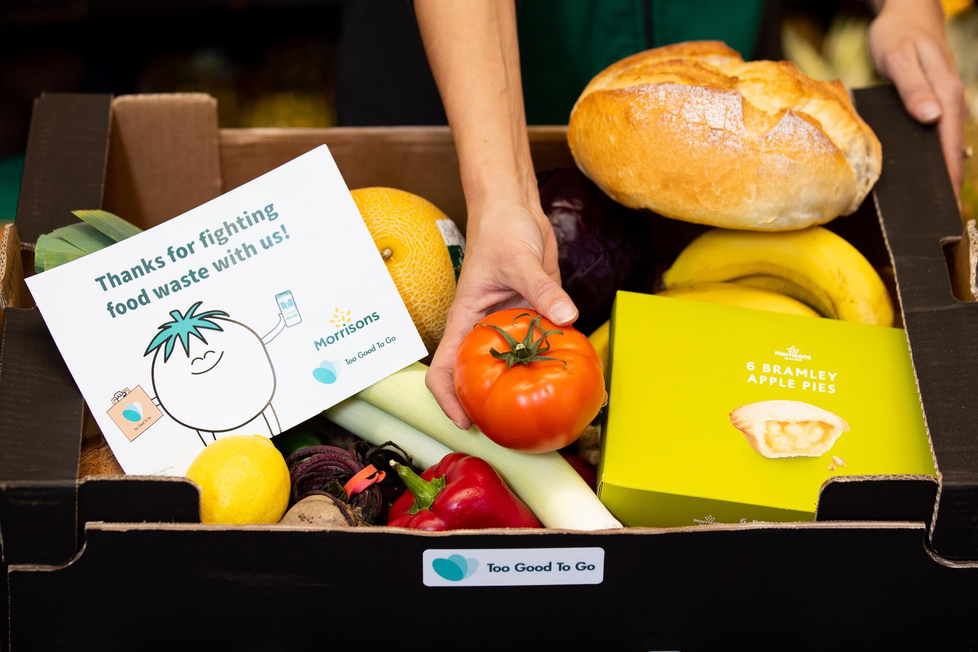 Morrisons teams up with food waste app to offer cut-price food boxes