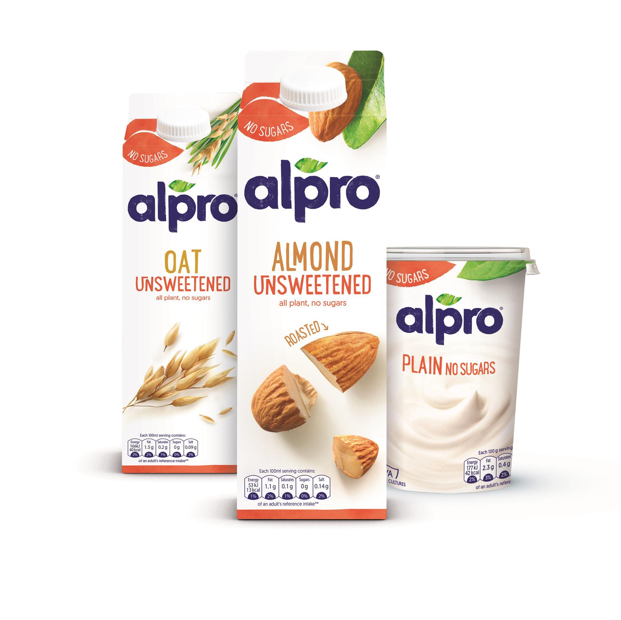 Alpro Begins Rollout Of New Pack Designs News The Grocer