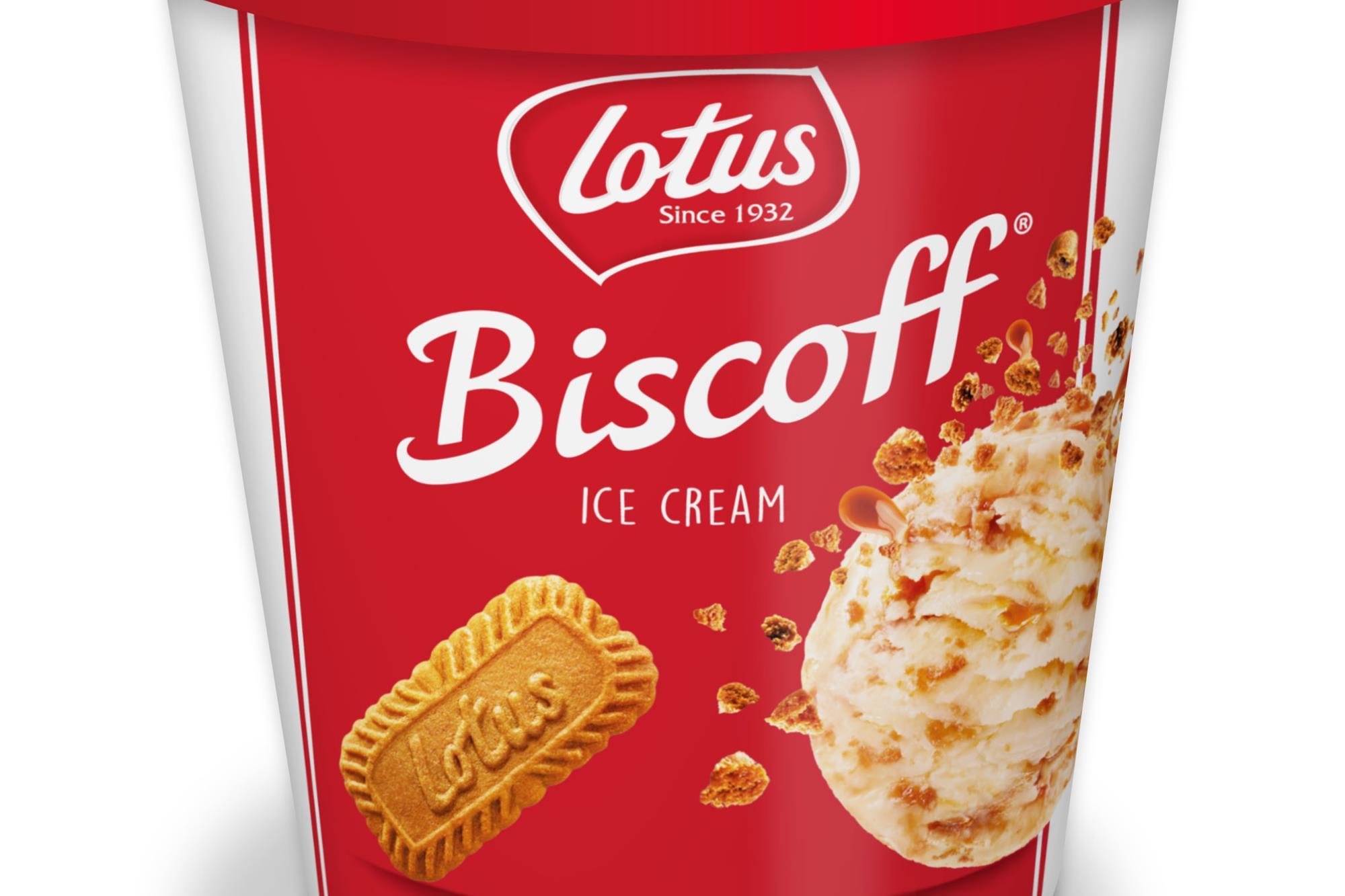 Lotus Biscoff reveals ice cream tubs made with spread and biscuits