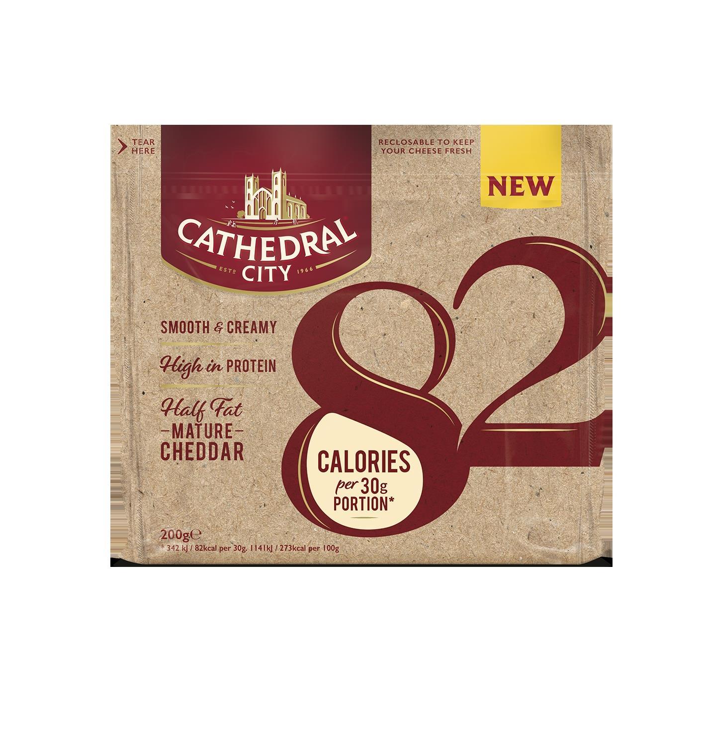 Dairy Crest launches lowercalorie ‘Cathedral City 82’ cheddar trio